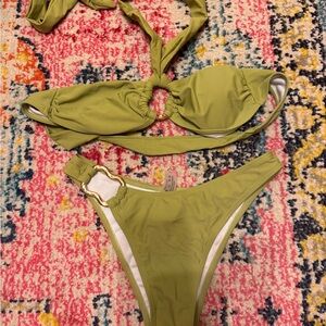 Olive Green Bikini Set